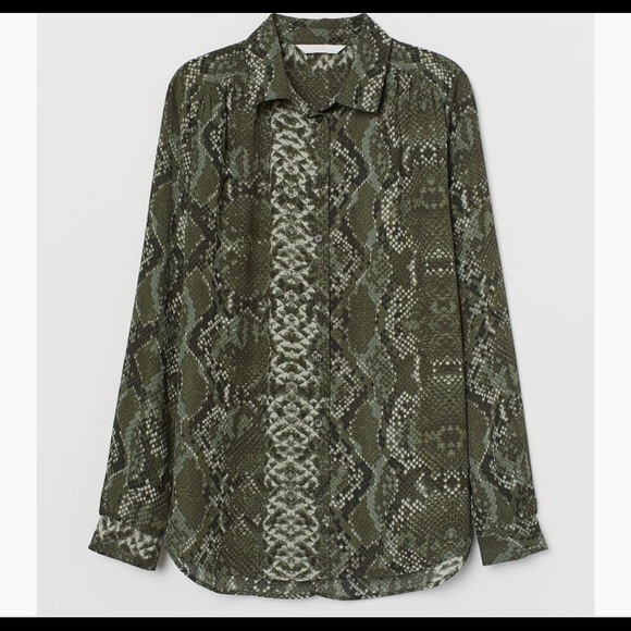 H&M Tops - H&M Snake Print Blouse